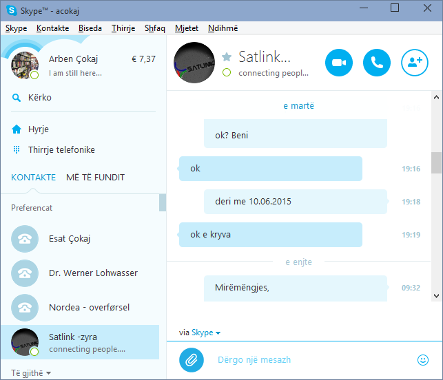 Skype në shqip